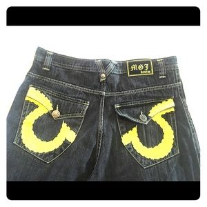 MGJ Mega Jean Denim Black And Yellow Steelers